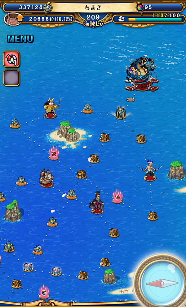 トレジャークルーズ　トレジャーマップ